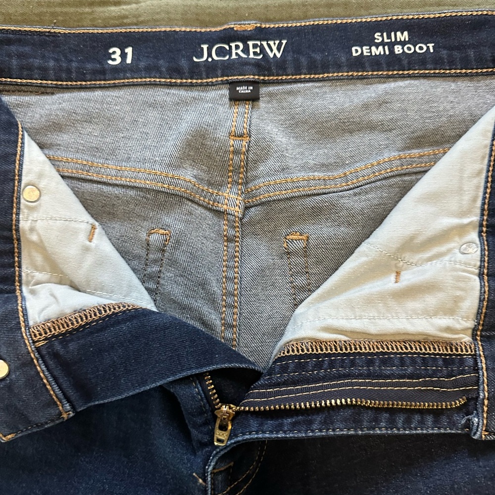 J. Crew Women's Slim Demi Boot Jeans - Dark Blue
